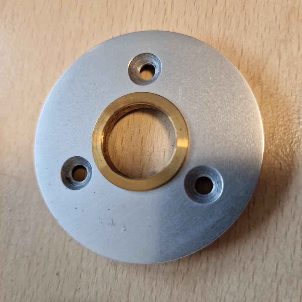 LETZTE CHANCE neuer Mauer Aluminium Tresorgriff TALOS mit Anschraubrosette, 11mm Vierkant