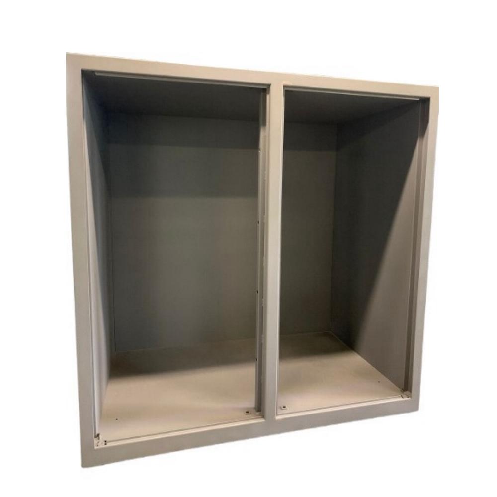 begehbrer Waffenschrank in Arbeit: grundiert