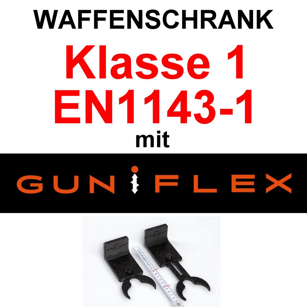Waffenschränke Klasse 1 mit GUN-i-FLEX Waffenhaltern