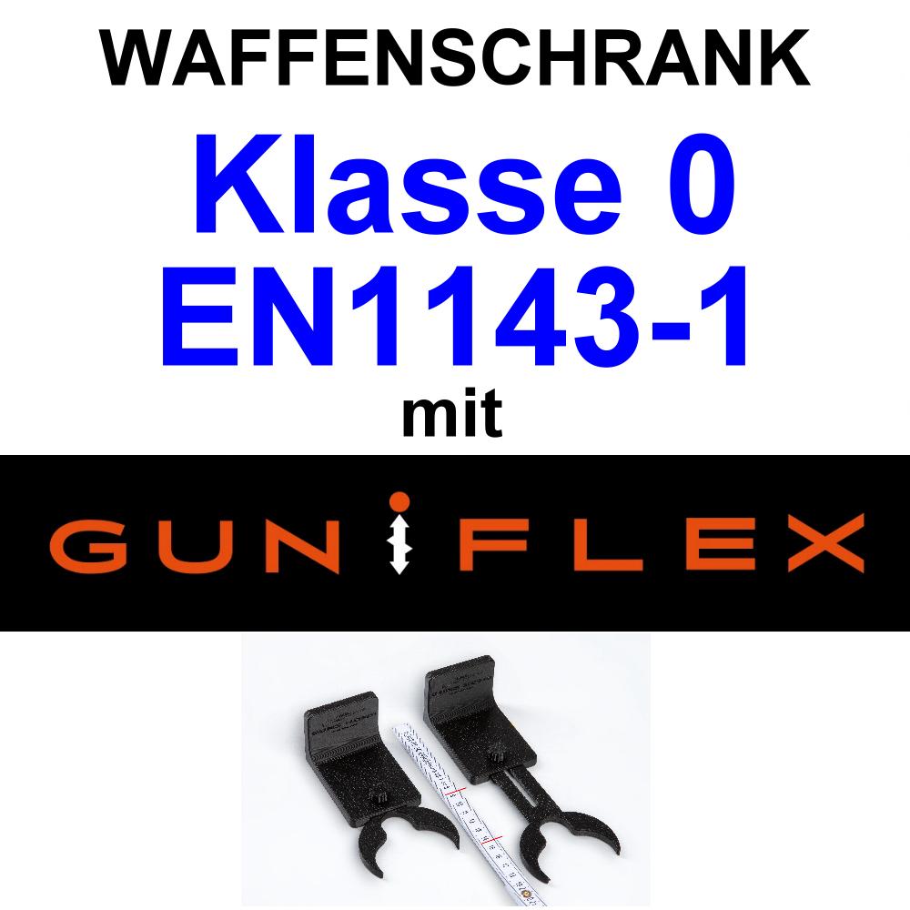 Waffenschrank Klasse 0 mit GUN-i-FLEX Waffenhalter