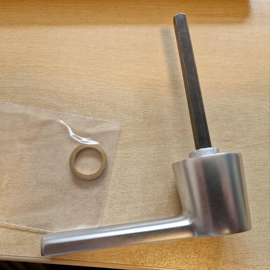 LETZTE CHANCE neuer StuV Aluminium Tresorgriff 4.64.0049.0 8mm Vierkant
