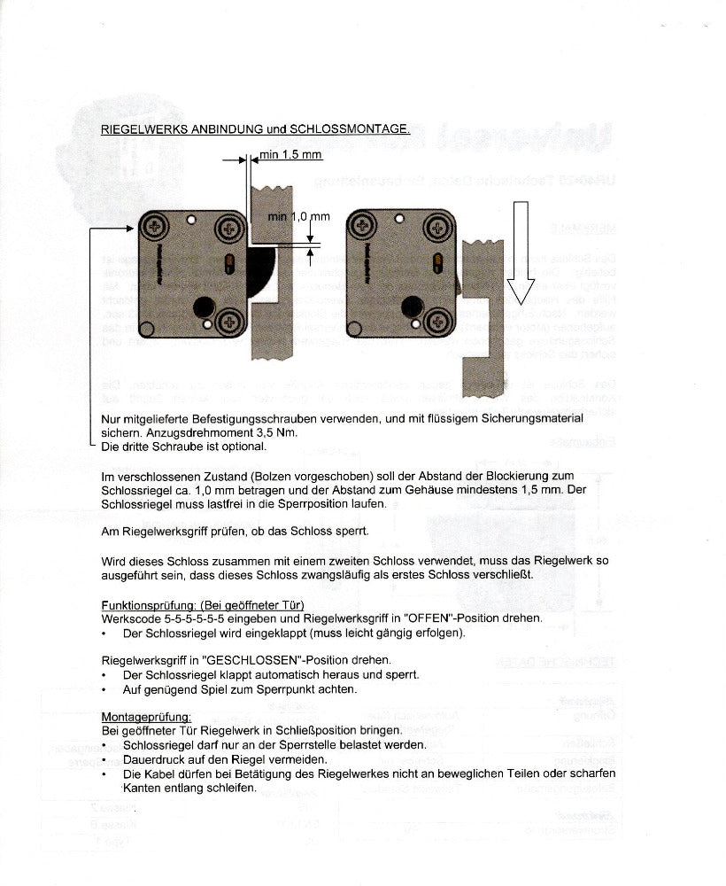Einbauanleitung Universal Rotobolt UR40-20 Seite 2