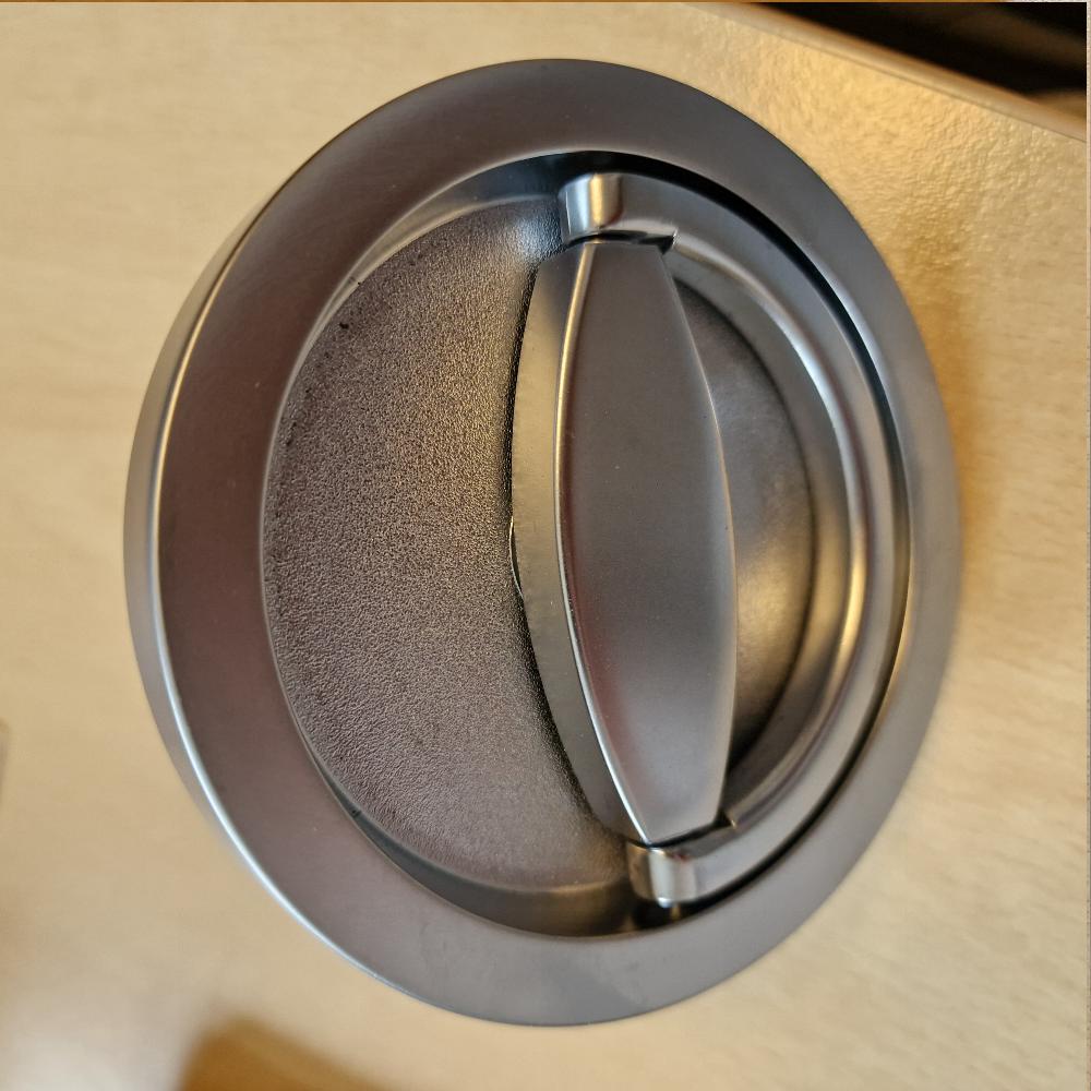 LETZTE CHANCE neuer Stückrad Aluminium Tresorgriff Klappgriff 8mm Vierkant