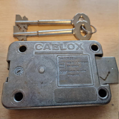 LETZTE CHANCE Doppelbartschloß StuV Cablox 4.19.92 Klasse 1, 2 Schlüssel 90mm
