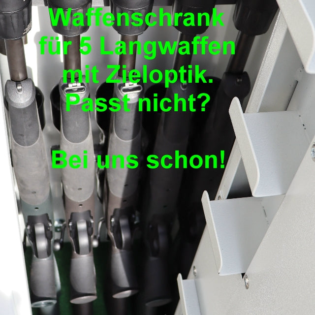 Waffeschrank Shooter Überläufer 5x Blaser R8 mit Leica Magnus und SD